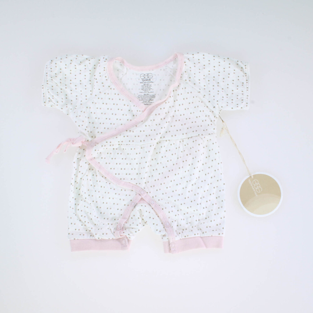 Egg Girls White | Gold | Pink Onesie size: 3-6 Months